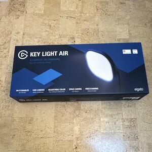 NEW Elgato Key Light Air Wi-Fi LED Studio Light 1400 Lumens Adjustable Black